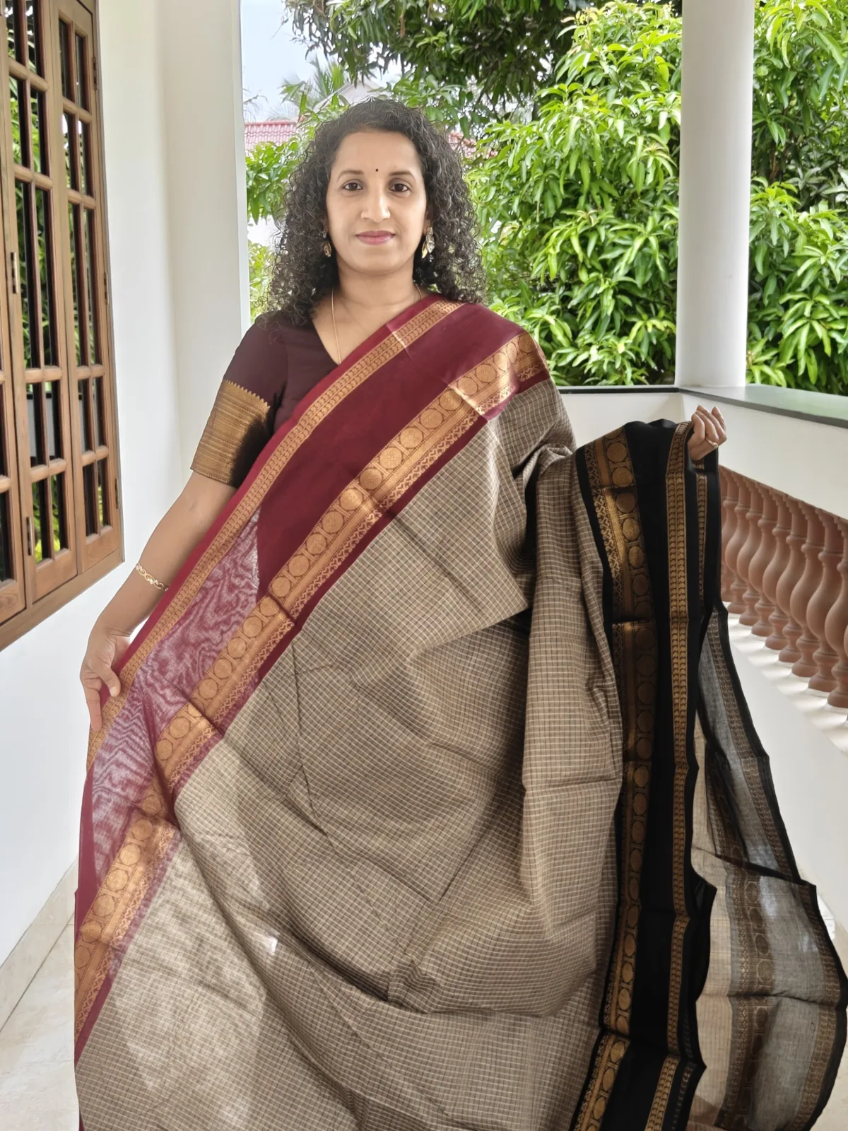 Kanchi Cotton Ganga Jumuna Checks Pkc009 1A